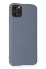 Uray store Apple iPhone 11 Pro Max Kılıf Nano içi Kadife Silikon - Gri - Görsel 3