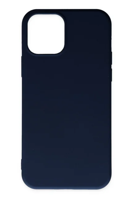 Uray store Apple iPhone 11 Pro Max Kılıf Nano içi Kadife Silikon - Lacivert