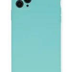 Uray store Apple iPhone 11 Pro Max Kılıf Nano içi Kadife Silikon - Turkuaz