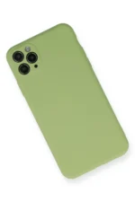 Uray store Apple iPhone 11 Pro Max Kılıf Nano içi Kadife Silikon- Yeşil - Görsel 2