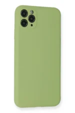 Uray store Apple iPhone 11 Pro Max Kılıf Nano içi Kadife Silikon- Yeşil - Görsel 3