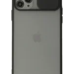 Uray store Apple iPhone 11 Pro Max Kılıf Palm Buzlu Kamera Sürgülü Silikon - Siyah