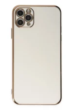 Uray store Apple iPhone 11 Pro Max Kılıf Volet Silikon - Beyaz - Görsel 2