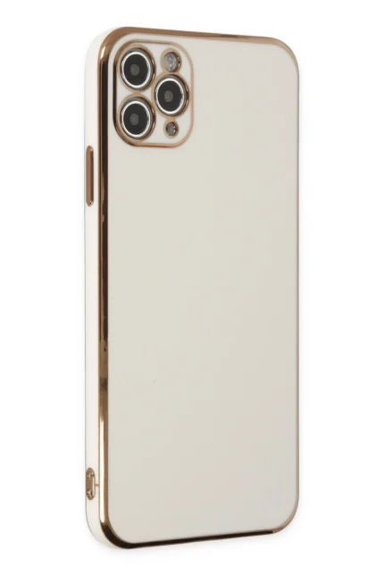 Uray store Apple iPhone 11 Pro Max Kılıf Volet Silikon - Beyaz