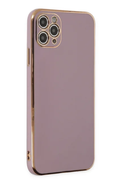 Uray store Apple iPhone 11 Pro Max Kılıf Volet Silikon - Mor