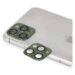 Uray store Apple iPhone 11 Pro Max Pers Alüminyum Kamera Lens - Yeşil