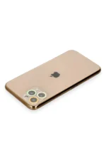 Uray store Apple iPhone 11 Pro Max Renkli Kamera Lens Koruma Cam - Sarı-Turuncu - Görsel 2