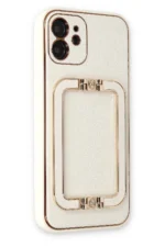 Uray store Apple iPhone 12 Kılıf Coco Elit Kapak - Beyaz - Görsel 2