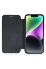 Uray store Apple iPhone 12 Kılıf Dolpin Kapaklı - Lacivert