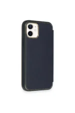 Uray store Apple iPhone 12 Kılıf Dolpin Kapaklı - Lacivert - Görsel 4