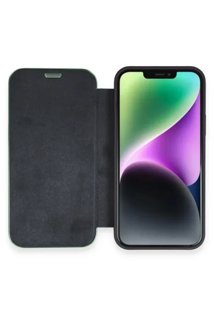 Uray store Apple iPhone 12 Kılıf Dolpin Kapaklı - Lacivert