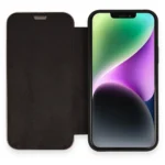 Uray store Apple iPhone 12 Kılıf Dolpin Kapaklı - Siyah