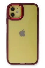 Uray store Apple iPhone 12 Kılıf Dora Kapak - Kırmızı - Görsel 2