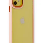 Uray store Apple iPhone 12 Kılıf Dora Kapak - Pudra