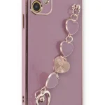 Uray store Apple iPhone 12 Kılıf Esila Silikon - Mor