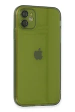Uray store Apple iPhone 12 Kılıf Fly Lens Silikon - Yeşil - Görsel 2
