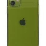 Uray store Apple iPhone 12 Kılıf Fly Lens Silikon - Yeşil