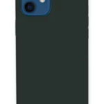 Uray store Apple iPhone 12 Kılıf Lansman Legant Silikon - Koyu Yeşil