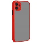 Uray store Apple iPhone 12 Kılıf Montreal Silikon Kapak - Kırmızı
