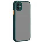 Uray store Apple iPhone 12 Kılıf Montreal Silikon Kapak - Yeşil