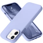 Uray store Apple iPhone 12 Kılıf Nano içi Kadife Silikon - Lila