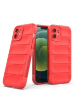 Uray store Apple iPhone 12 Kılıf Optimum Silikon - Kırmızı - Görsel 2