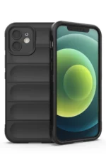 Uray store Apple iPhone 12 Kılıf Optimum Silikon - Siyah