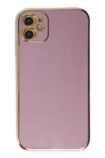 Uray store Apple iPhone 12 Kılıf Volet Silikon - Mor - Görsel 2