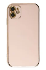 Uray store Apple iPhone 12 Kılıf Volet Silikon - Pembe - Görsel 2
