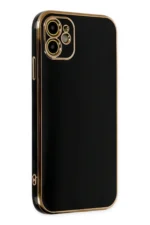 Uray store Apple iPhone 12 Kılıf Volet Silikon - Siyah