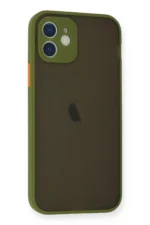 Uray store Apple iPhone 12 Mini Kılıf Montreal Silikon Kapak - Açık Yeşil - Görsel 2