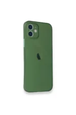 Uray store Apple iPhone 12 Mini Kılıf PP Ultra İnce Kapak - Yeşil - Görsel 2