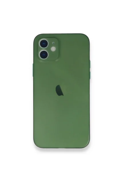 Uray store Apple iPhone 12 Mini Kılıf PP Ultra İnce Kapak - Yeşil