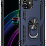 Uray store Apple iPhone 12 Mini Kılıf Sofya Yüzüklü Silikon Kapak - Lacivert