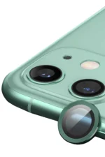 Uray store Apple iPhone 12 Mini Raze Metal Kamera Lens - Yeşil