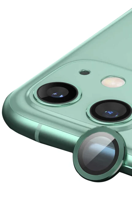 Uray store Apple iPhone 12 Mini Raze Metal Kamera Lens - Yeşil