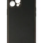 Uray store Apple iPhone 12 Pro Kılıf Coco Deri Silikon Kapak - Siyah