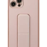 Uray store Apple iPhone 12 Pro Kılıf Coco Deri Standlı Kapak - Pembe