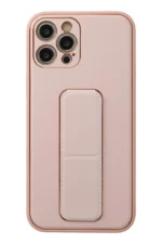 Uray store Apple iPhone 12 Pro Kılıf Coco Deri Standlı Kapak - Pembe