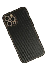 Uray store Apple iPhone 12 Pro Kılıf Coco Karbon Silikon - Siyah - Görsel 3