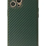 Uray store Apple iPhone 12 Pro Kılıf Coco Karbon Silikon - Yeşil