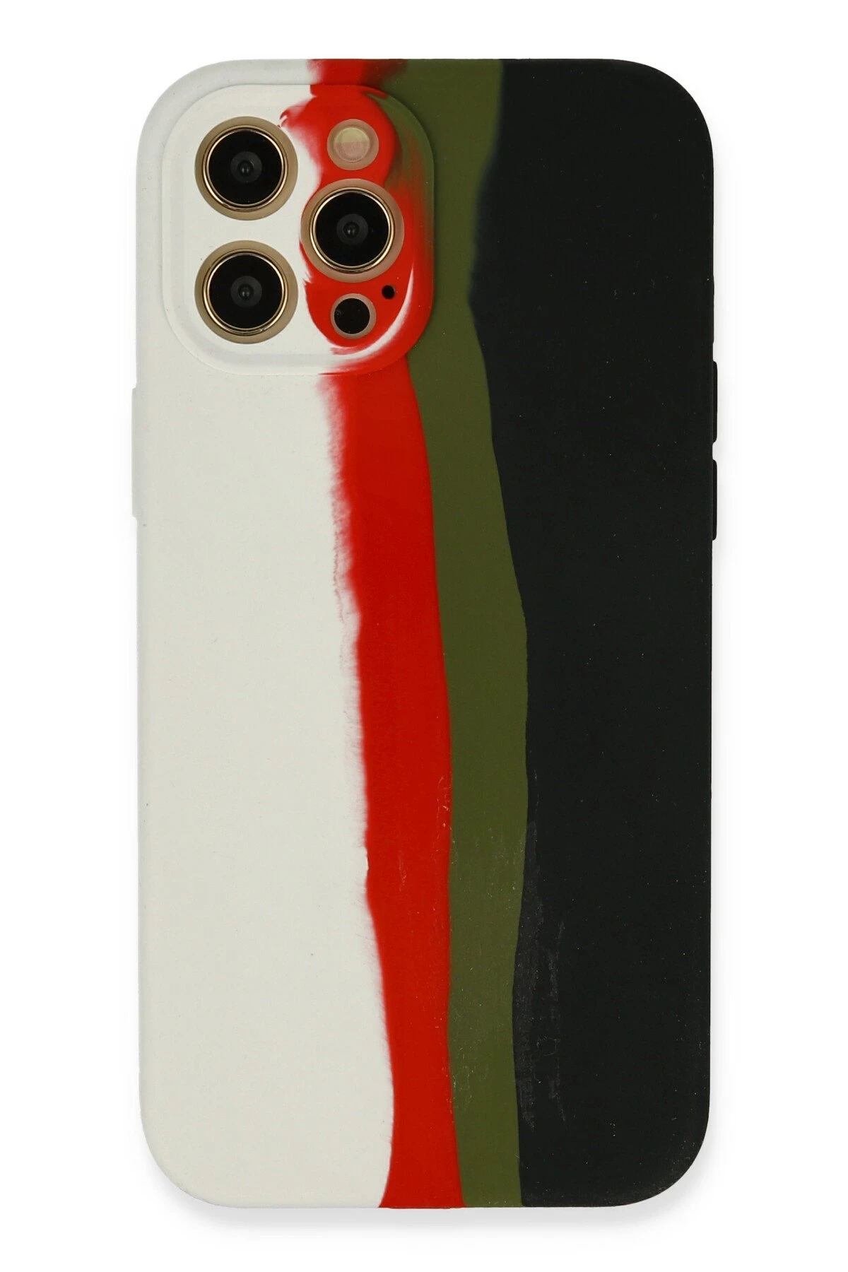 newface-iphone-12-pro-kilif-ebruli-lansman-silikon-beyaz-siyah-default Uray store Apple iPhone 12 Pro Kılıf Ebruli Lansman Silikon - Beyaz-Siyah - Görsel 1