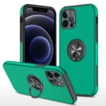 Uray store Apple iPhone 12 Pro Kılıf Elit Yüzüklü Kapak - Yeşil