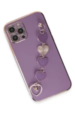 Uray store Apple iPhone 12 Pro Kılıf Esila Silikon - Mor - Görsel 2
