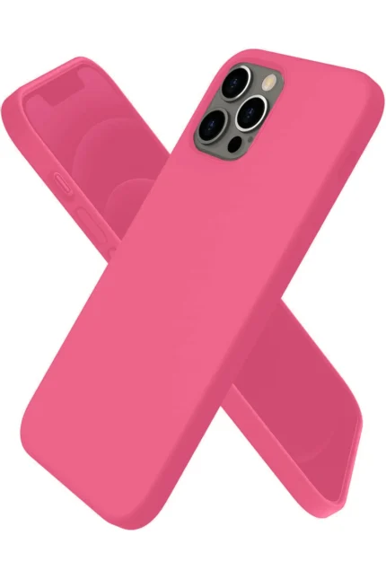 Uray store Apple iPhone 12 Pro Kılıf First Silikon - Pembe