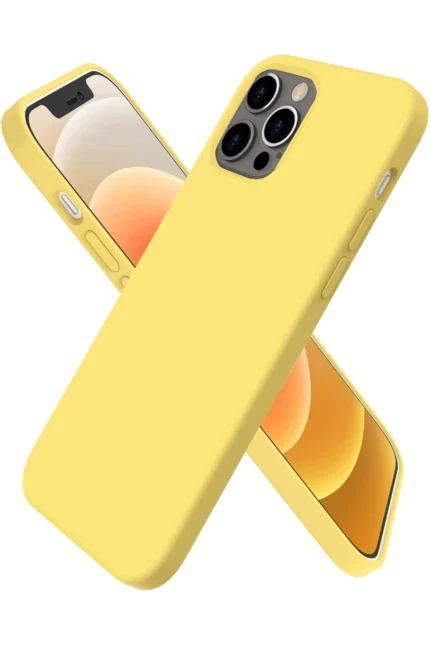 Uray store Apple iPhone 12 Pro Kılıf First Silikon - Sarı