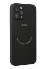Uray store Apple iPhone 12 Pro Kılıf Jack Magneticsafe Lens Silikon - Siyah - Görsel 2
