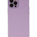 Uray store Apple iPhone 12 Pro Kılıf Lansman Glass Kapak - Lila