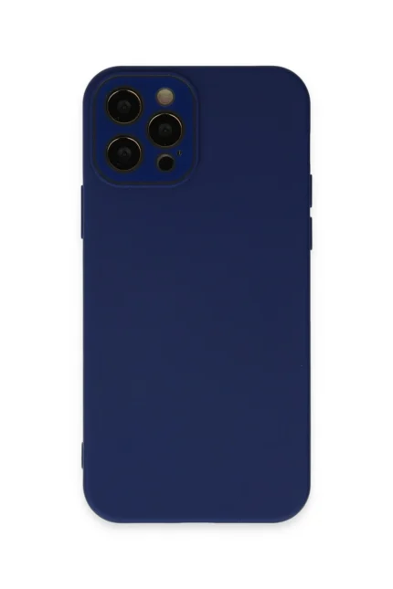 Uray store Apple iPhone 12 Pro Kılıf Lansman Glass Kapak - Sky Blue