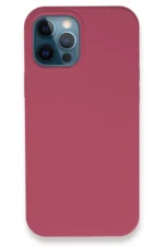 Uray store Apple iPhone 12 Pro Kılıf Lansman Legant Silikon - Fuşya